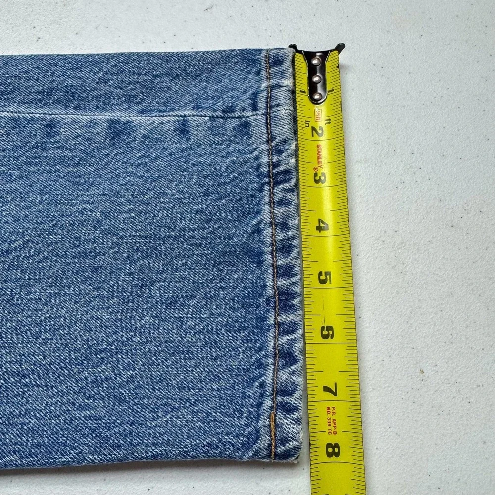 Levis 501 Jeans Mens 34 Blue Medium‎ Wash Straight Button Fly Denim Fits 34x29